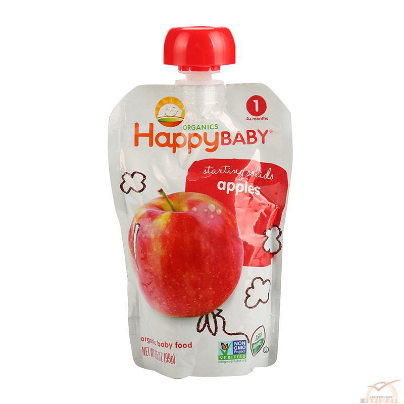 HAPPY BABY禧贝 苹果泥1段(4个月) 99克(3.5安士)/包