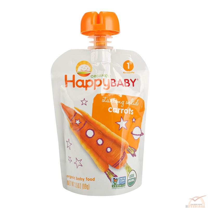 HAPPY BABY禧贝 胡萝卜泥1段(4个月) 99克(3.5安士)/包