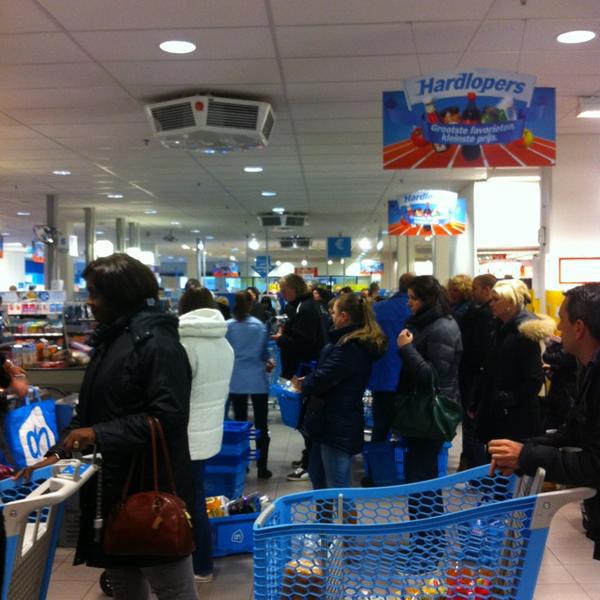 Photo taken at Albert Heijn XL by Danny V. on 3/16/2013