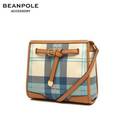 韩国三星BEANPOLEACC滨波 2016春季新款女士时尚格纹单肩斜挎包