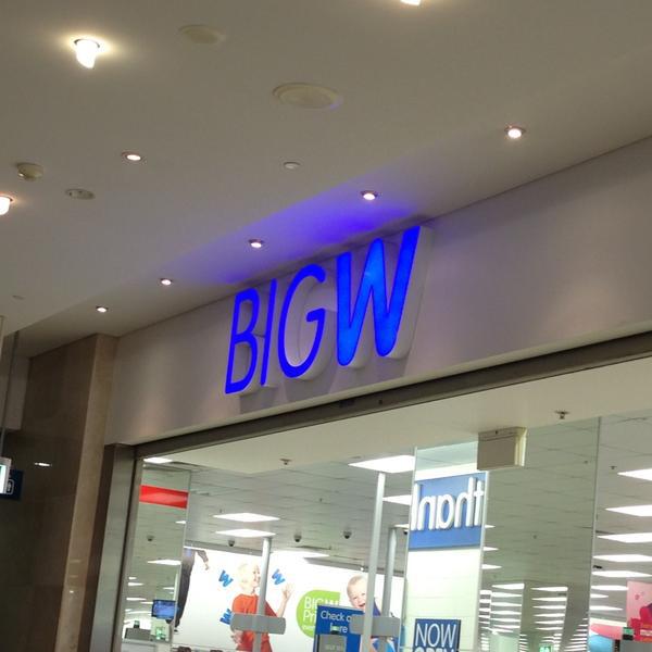 Photo taken at Big W by Karina L. on 5/6/2013