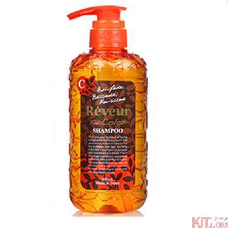 日本进口保湿洗发水-Reveur无硅洗发水 保湿护色型洗发水 橘子味