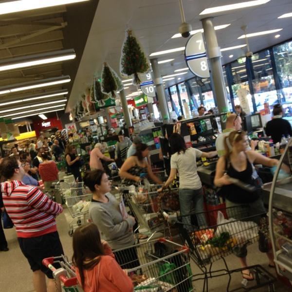 Photo taken at Woolworths by Josh R. on 12/2/2012
