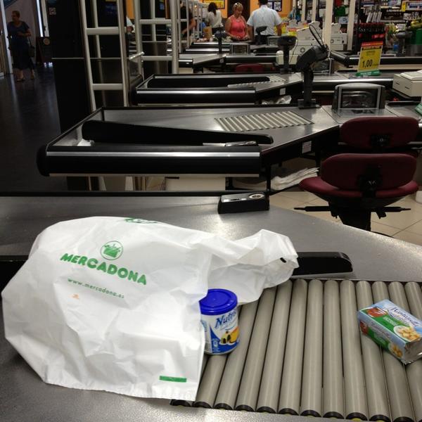 Photo taken at Mercadona by Úrsula P. on 8/2/2013