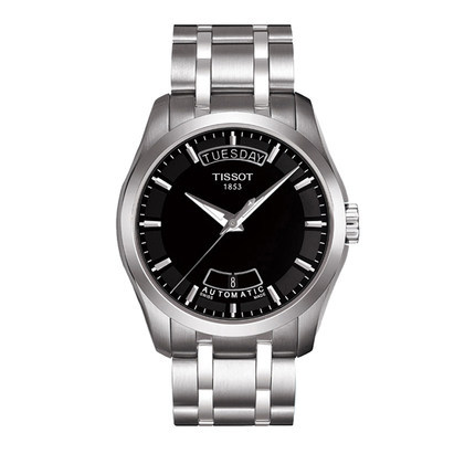 海外直邮TISSOT/天梭 库图自动机械表钢带男表T035.407.11.051.00