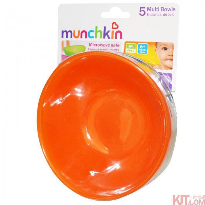婴儿碗-Munchkin麦肯齐 婴儿彩色小船碗 5个装 婴儿碗-Munchkin麦肯齐 婴儿彩色小船碗 5个装