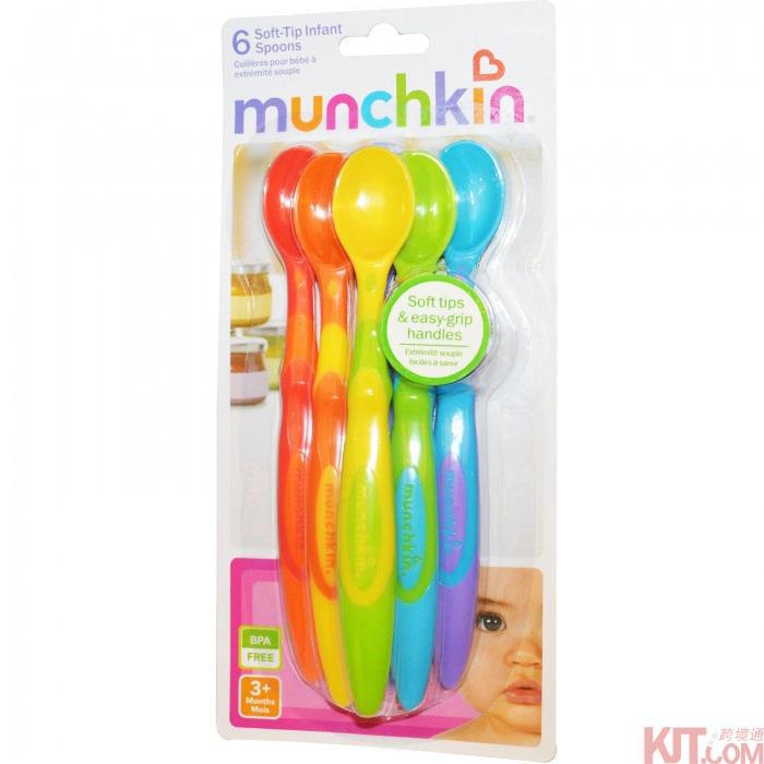 婴儿软头勺-Munchkin麦肯齐 软头勺 6支装 婴儿软头勺-Munchkin麦肯齐 软头勺 6支装