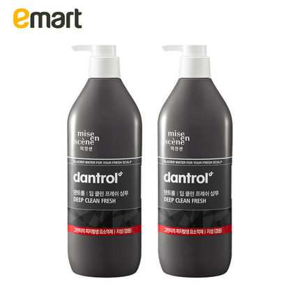 EMART海外爱茉莉丹翠柔Dantrol控油去屑洗发水油性发质820ml*2个