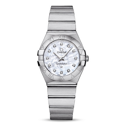 新品 全球联保 欧米茄星座系列 石英女表123.10.27.60.55.001正品