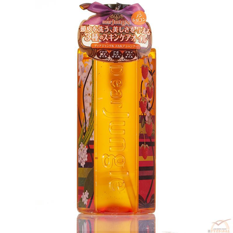 日本进口保湿洗发水-Dear Jungle热带丛林 无硅花香精华保湿洗发水 瓶