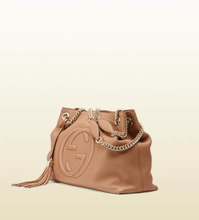 美国直邮Gucci/古奇gucci2319女包软皮包logo金属链单肩包包邮 美国直邮Gucci/古奇gucci2319女包软皮包logo金属链单肩包包邮