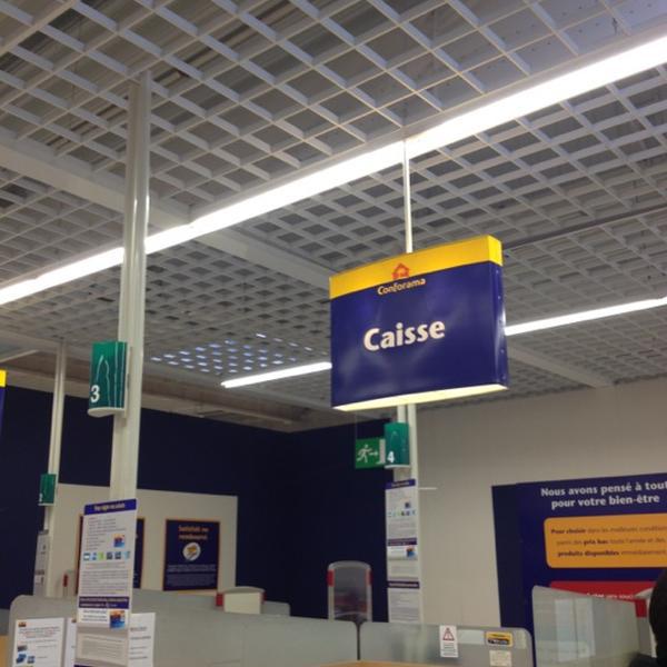 Photo taken at Conforama by Robert R. on 1/22/2012