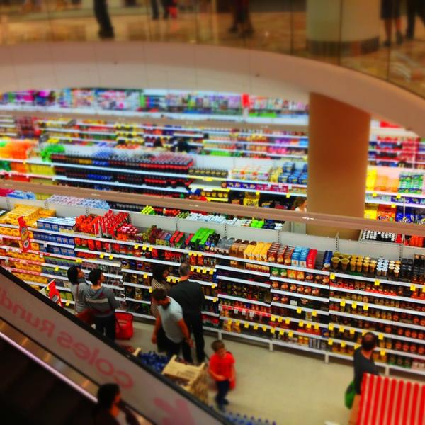 Photo taken at Coles by Rebecca W. on 4/1/2013