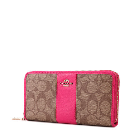 COACH/蔻驰新款PVC材质长款钱包 女士钱包 52859 COACH/蔻驰新款PVC材质长款钱包 女士钱包 52859
