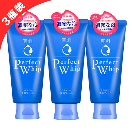 shiseido/资生堂洗面奶 洗颜柔澈泡沫温和洁面乳120g*3组合装