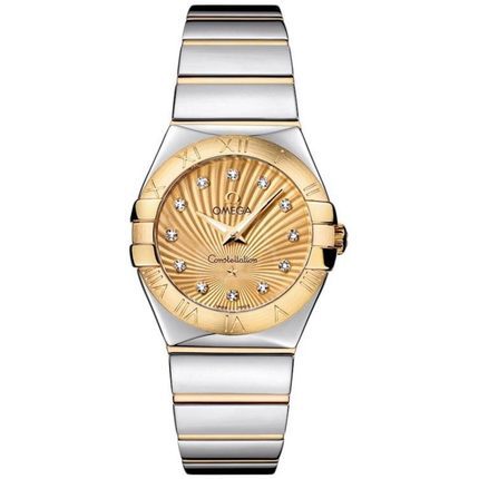 瑞士手表  欧米茄Omega手表女 石英表 钢带 123.20.27.60.58.001