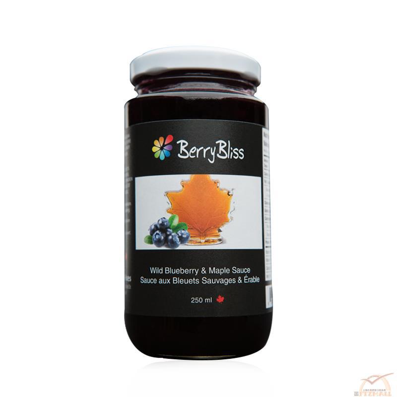 BerryBliss贝瑞布利斯 枫糖浆野生蓝莓果酱 /瓶