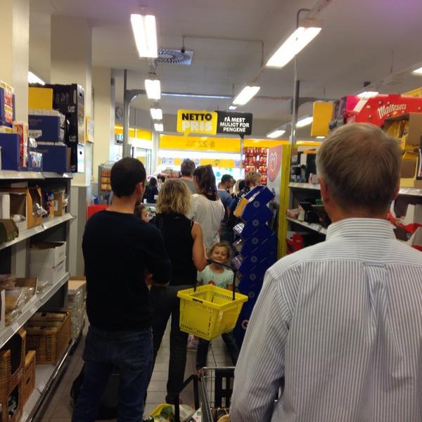 Photo taken at Netto by Helene H. on 8/20/2013