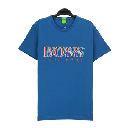 正品 HUGO BOSS 16年春夏男士LOGO印花休闲T恤 50311474-10106415