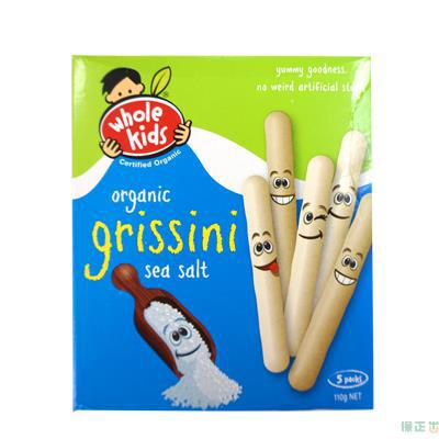 Whole Kids孩可滋海盐味面包棒22g*5 Whole Kids孩可滋海盐味面包棒22g*5