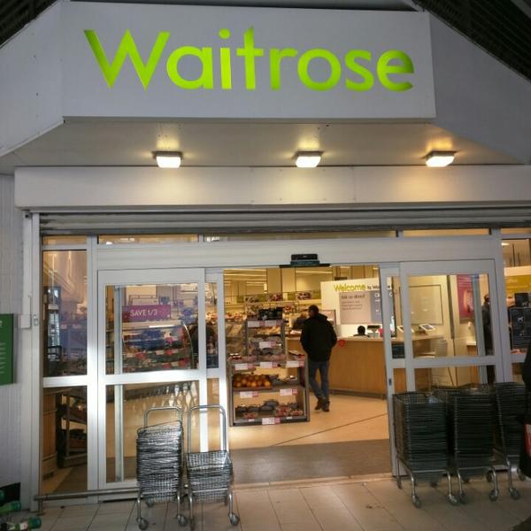 Photo taken at Waitrose by Chris H. on 2/2/2015-英国伦敦巴比肯樱桃树步行中心 Photo taken at Waitrose by Chris H. on 2/2/2015