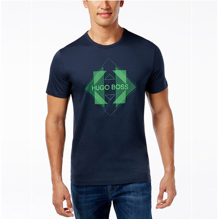 Hugo Boss/雨果博斯2016春夏新款男装 舒适休闲纯棉圆领短袖T恤
