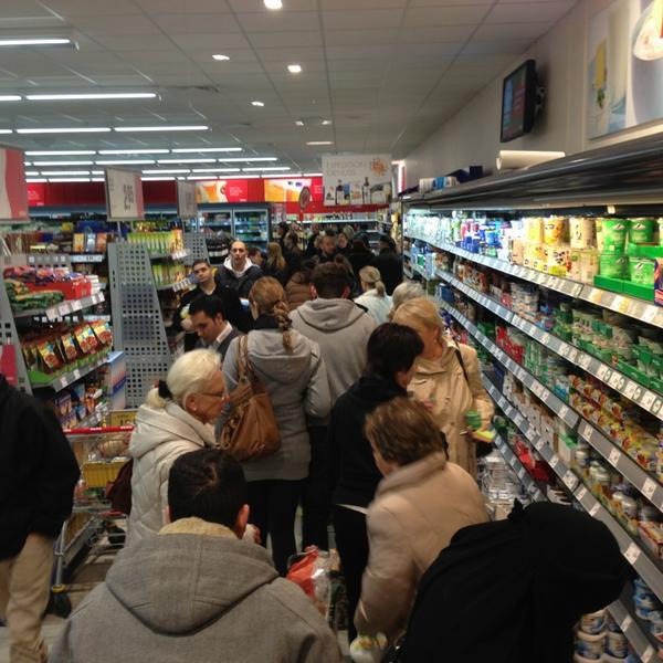 Photo taken at REWE by André I. on 12/31/2012