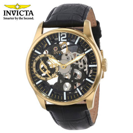 INVICTA 男机械表男表皮带全自动腕表精钢防水商务男士(重复)