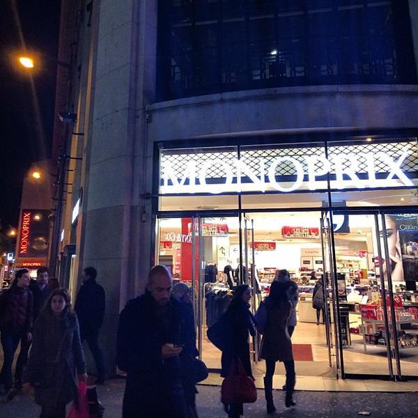Photo taken at Monoprix by nik on 12/16/2013-法国巴黎香榭丽舍大街52号 Photo taken at Monoprix by nik on 12/16/2013