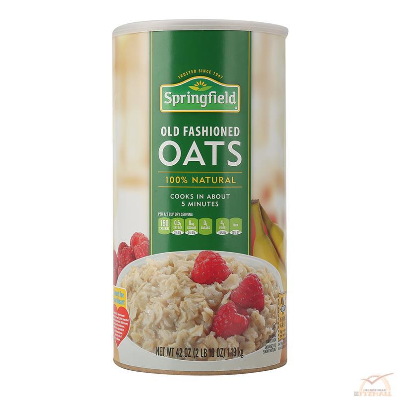 SPRINGFIELD 燕麦片-传统口味 42盎司
