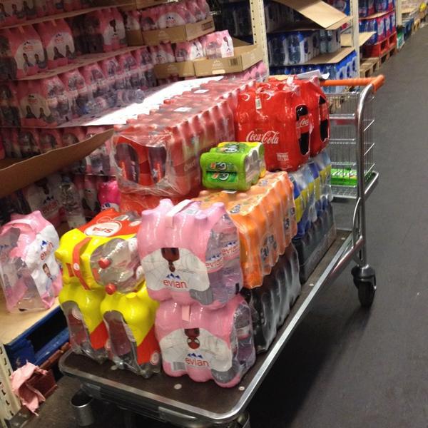 Photo taken at Colruyt by Xenia V. on 6/25/2014