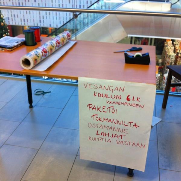 Photo taken at Tokmanni by Sanna J. on 12/15/2011