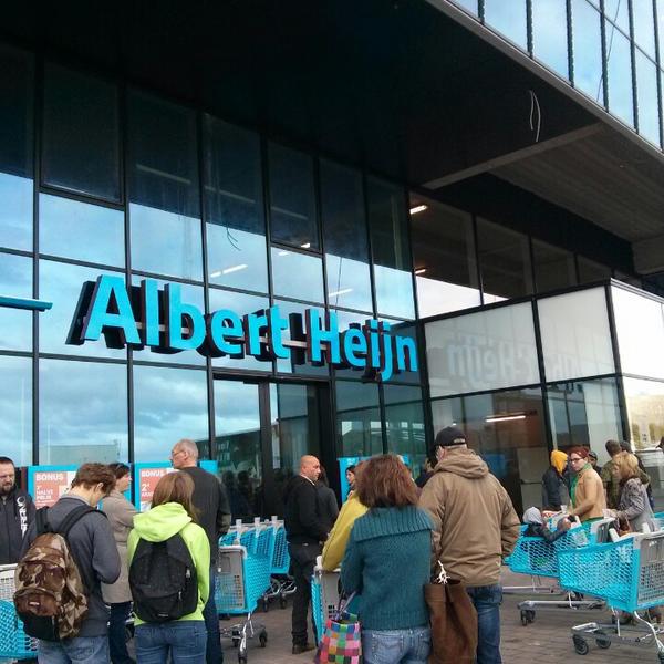 Photo taken at Albert Heijn by Marijn W. on 10/28/2013