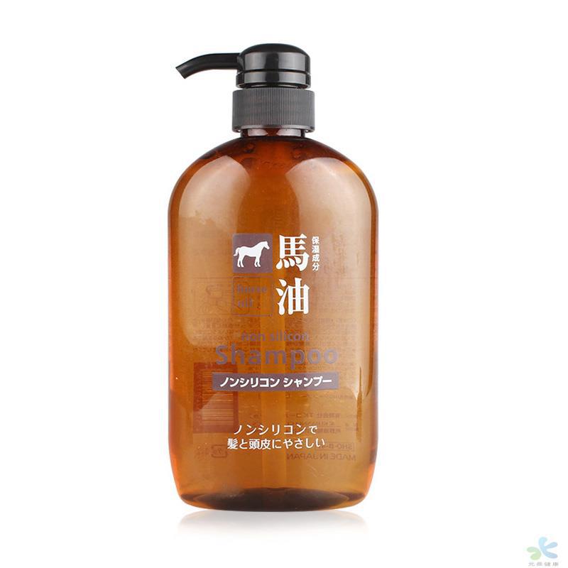 熊野油脂马油无硅油洗发水600ml/瓶