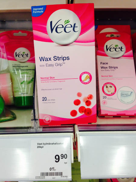 芬兰超市实拍Veet脱毛 芬兰超市实拍Veet脱毛