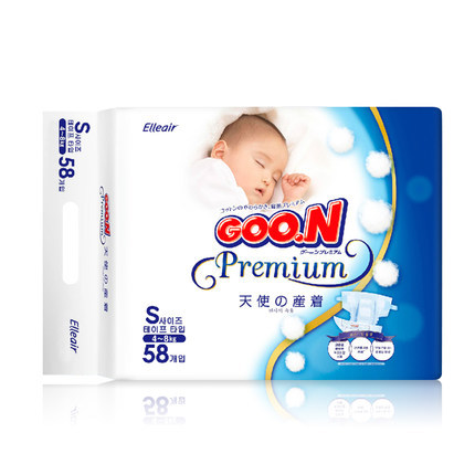 大王GOO.N 天使系列 婴儿纸尿裤 小号S58片