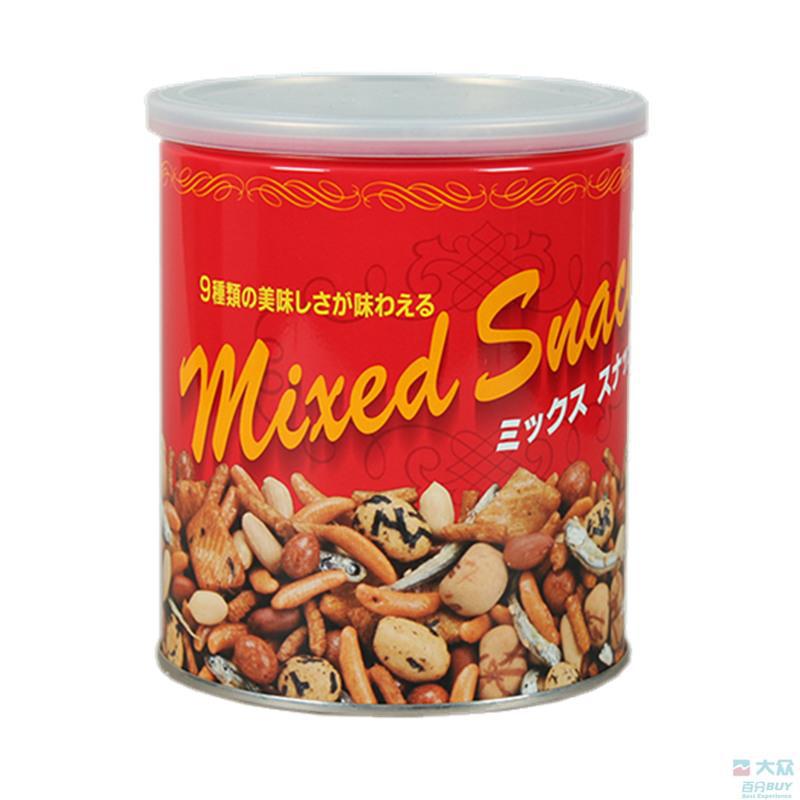 日本takuma红罐什锦小鱼干杏仁膨化米饼