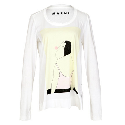 正品 MARNI 女士长袖T恤 THMAH15DP3 SCL51 V3W01