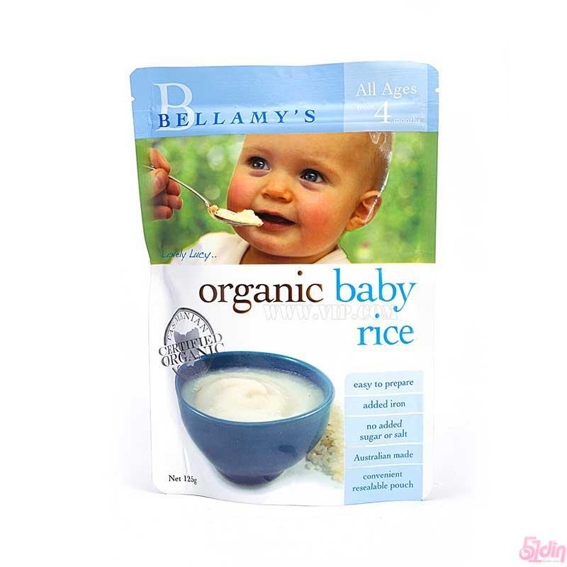 bellamys baby food 贝拉美婴儿辅食米粉米糊4个月 125g