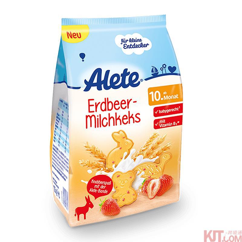 特价促销【BABIES Coming】德国Alete爱儿特草莓牛奶饼干125g 十个月以上