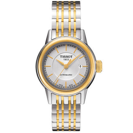 香港直邮 天梭Tissot卡森机械钢带女表T085.207.22.011.00