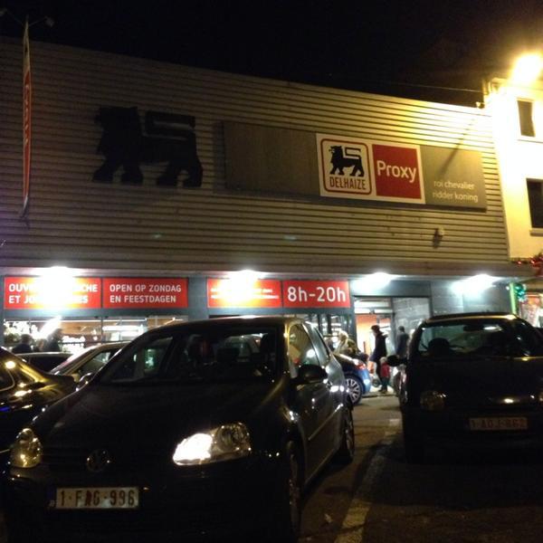 Photo taken at Proxy Delhaize by Didier D. on 12/16/2013