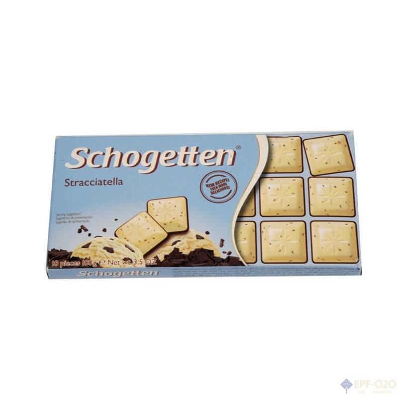 Schogetten美可馨 屑白冰淇淋小方块巧克力100g