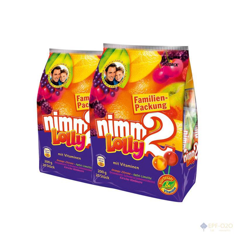 Nimm2 STORCK二宝 含丰富VC水果棒棒糖120g*2 Nimm2 STORCK二宝 含丰富VC水果棒棒糖120g*2