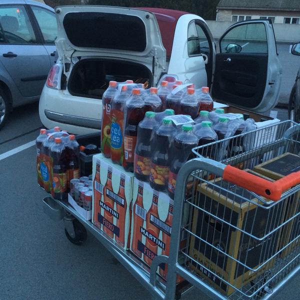 Photo taken at Colruyt by Celine D. on 2/27/2015