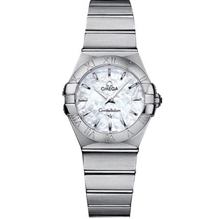 瑞士手表  欧米茄Omega手表女 石英表 钢带 123.10.27.60.02.001