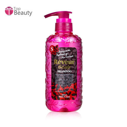 保税直发 日本 Reveur 头皮护理无硅油洗发水 粉色 500ml