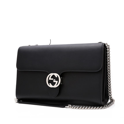 Gucci/古驰/古琦/古奇正品女包女士链条包单肩包包盖式真皮斜挎包