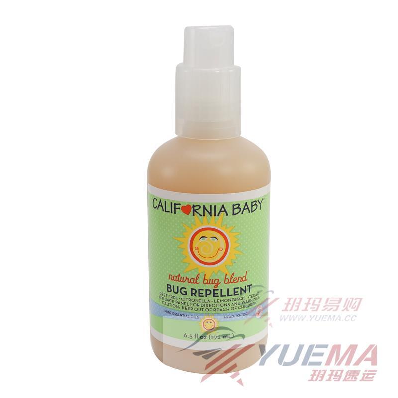 美国进口儿童驱蚊液-California Baby加州宝宝 儿童纯天然防蚊水驱蚊液 192ml