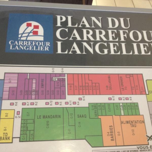 Photo taken at Carrefour Langelier by Pierre B. G. on 9/15/2012